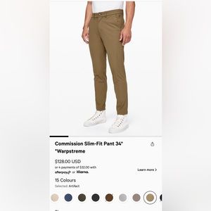 lululemon Commission Slims 34” Artifact